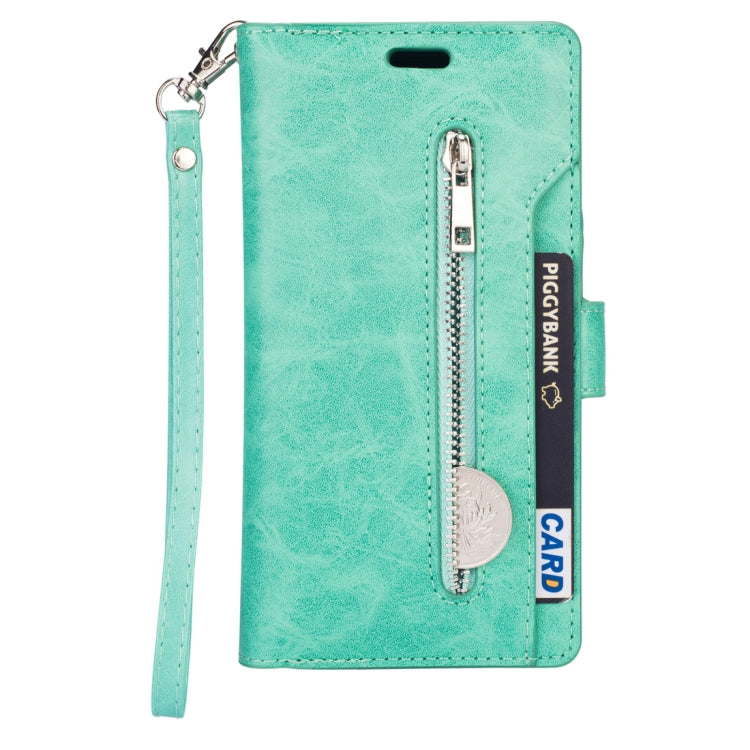 For Huawei P30 lite Multifunctional Zipper Horizontal Flip Leather Case with Holder & Wallet & 9 Card Slots & Lanyard