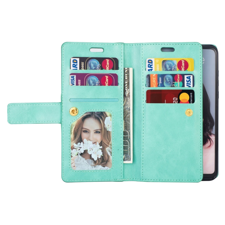 For Huawei P30 lite Multifunctional Zipper Horizontal Flip Leather Case with Holder & Wallet & 9 Card Slots & Lanyard