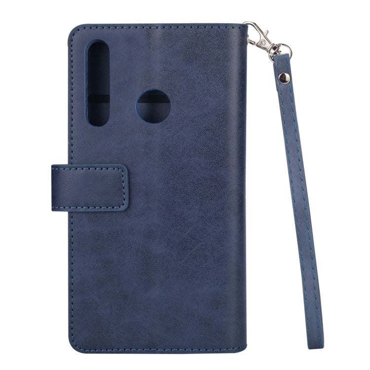For Huawei P smart 2019 / P Smart+ / Enjoy 9s Multifunctional Zipper Horizontal Flip Leather Case with Holder & Wallet & 9 Card Slots & Lanyard