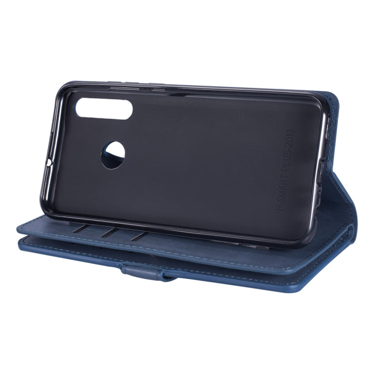 For Huawei P smart 2019 / P Smart+ / Enjoy 9s Multifunctional Zipper Horizontal Flip Leather Case with Holder & Wallet & 9 Card Slots & Lanyard