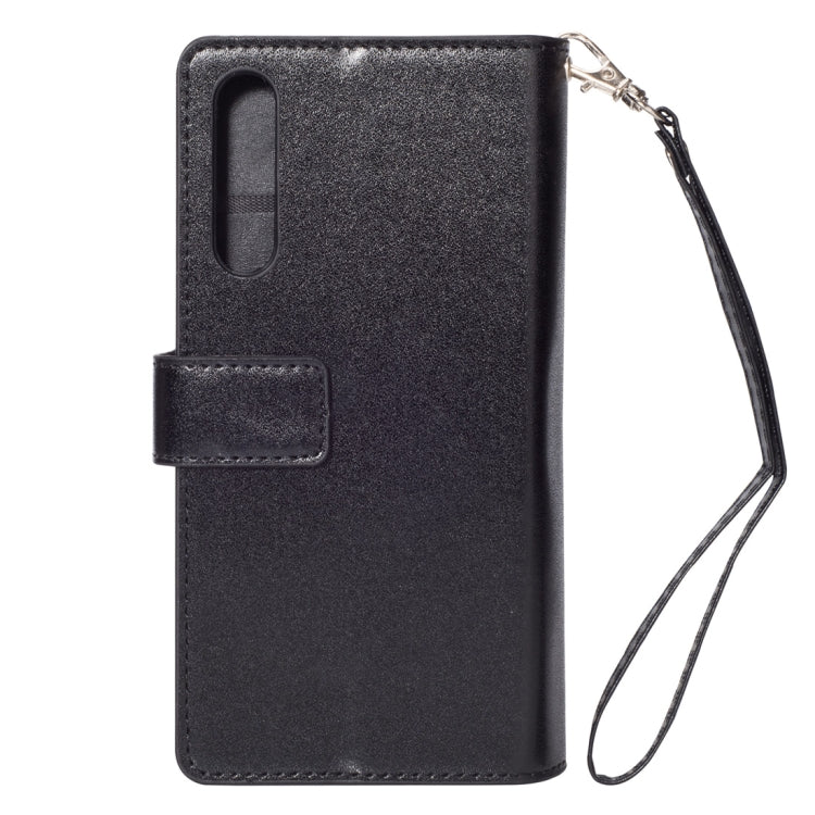 For Huawei P20 Pro Multifunctional Zipper Horizontal Flip Leather Case with Holder & Wallet & 9 Card Slots & Lanyard