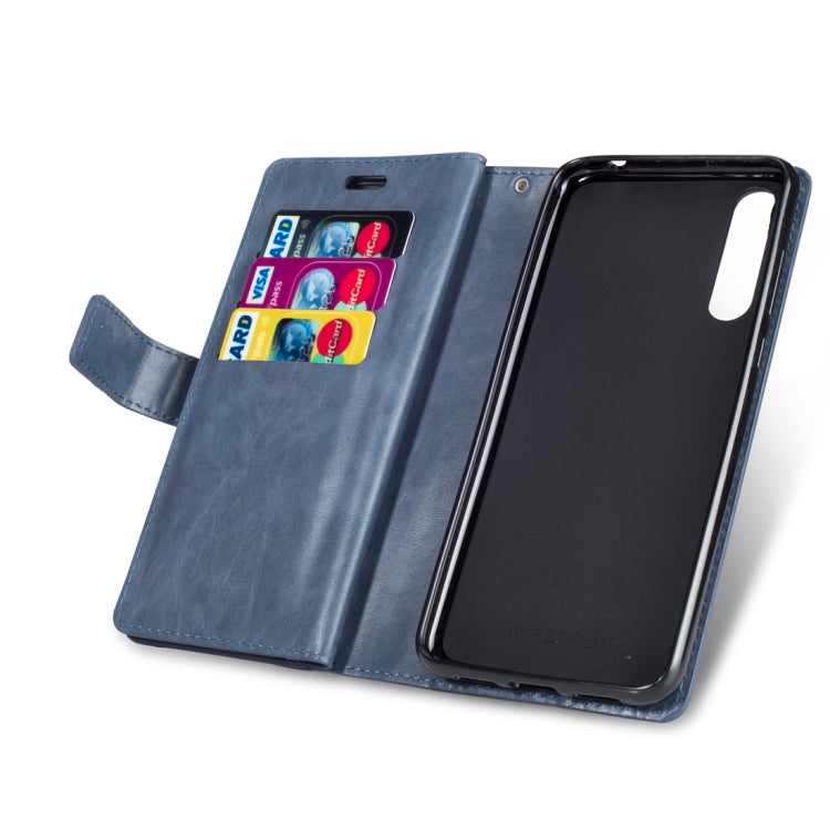 For Huawei P20 Pro Multifunctional Zipper Horizontal Flip Leather Case with Holder & Wallet & 9 Card Slots & Lanyard