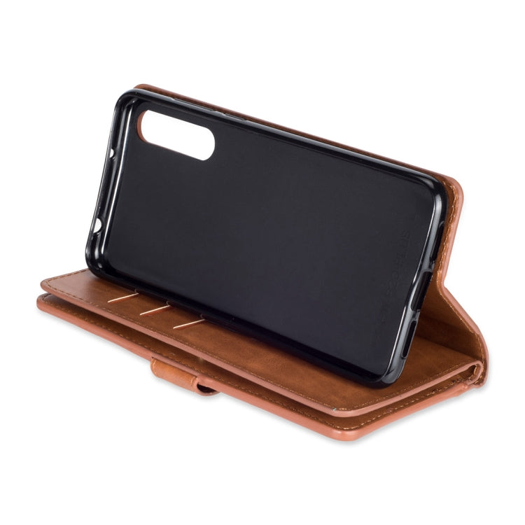 For Huawei P20 Pro Multifunctional Zipper Horizontal Flip Leather Case with Holder & Wallet & 9 Card Slots & Lanyard