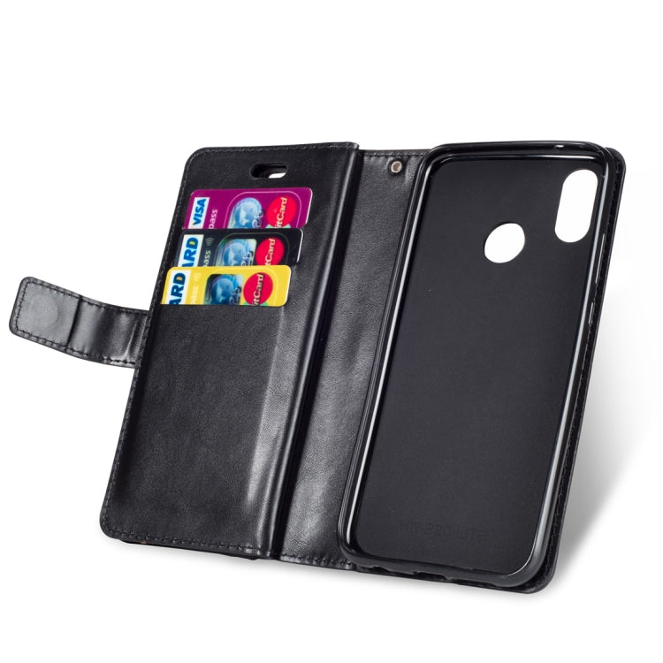 For Huawei P20 lite / Nova 3e Multifunctional Zipper Horizontal Flip Leather Case with Holder & Wallet & 9 Card Slots & Lanyard