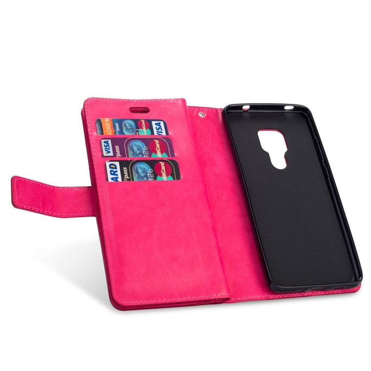 For Huawei Mate 20 Multifunctional Zipper Horizontal Flip Leather Case with Holder & Wallet & 9 Card Slots & Lanyard