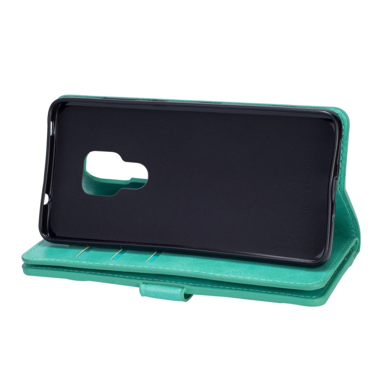 For Huawei Mate 20 Multifunctional Zipper Horizontal Flip Leather Case with Holder & Wallet & 9 Card Slots & Lanyard