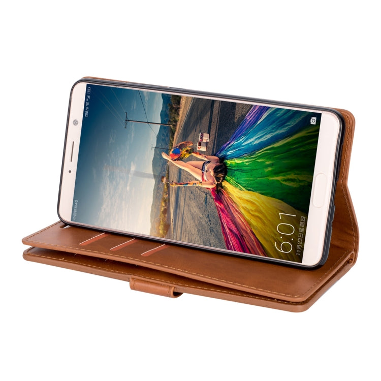 For Huawei Mate 10 Multifunctional Zipper Horizontal Flip Leather Case with Holder & Wallet & 9 Card Slots & Lanyard