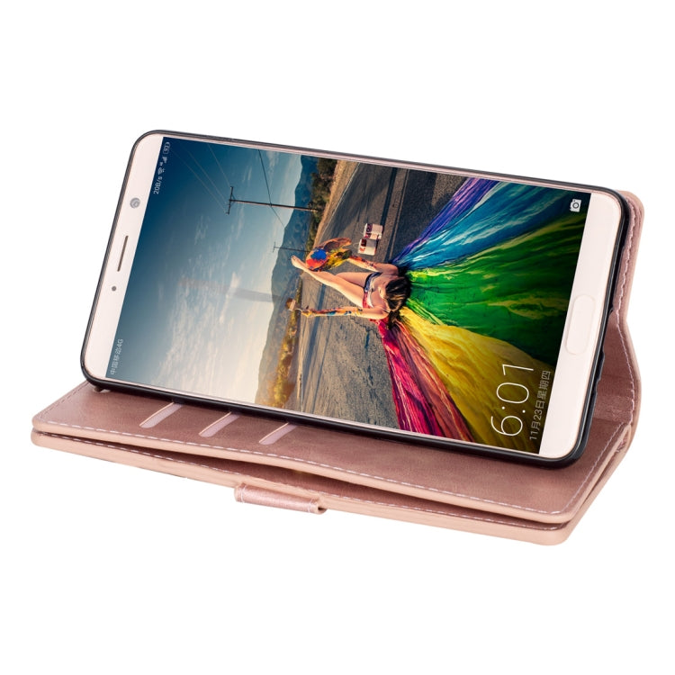 For Huawei Mate 10 Multifunctional Zipper Horizontal Flip Leather Case with Holder & Wallet & 9 Card Slots & Lanyard