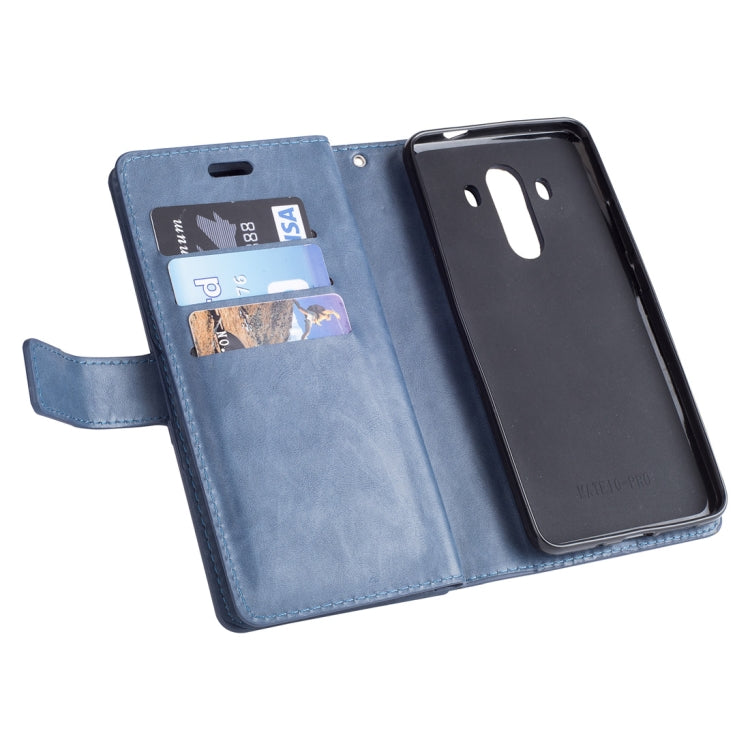 For Huawei Mate 10 Pro Multifunctional Zipper Horizontal Flip Leather Case with Holder & Wallet & 9 Card Slots & Lanyard