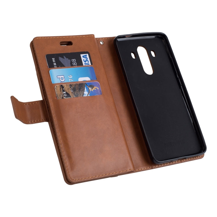 For Huawei Mate 10 Pro Multifunctional Zipper Horizontal Flip Leather Case with Holder & Wallet & 9 Card Slots & Lanyard