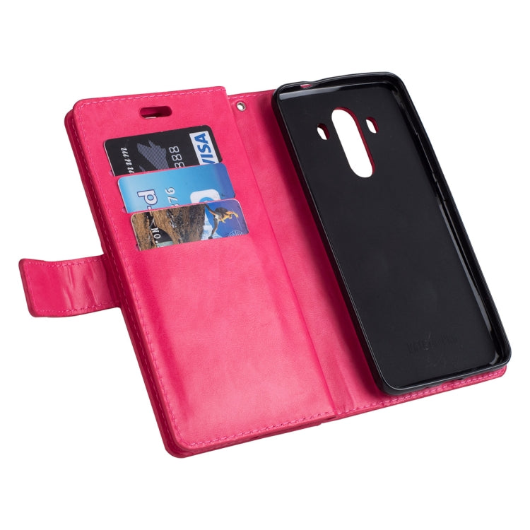 For Huawei Mate 10 Pro Multifunctional Zipper Horizontal Flip Leather Case with Holder & Wallet & 9 Card Slots & Lanyard