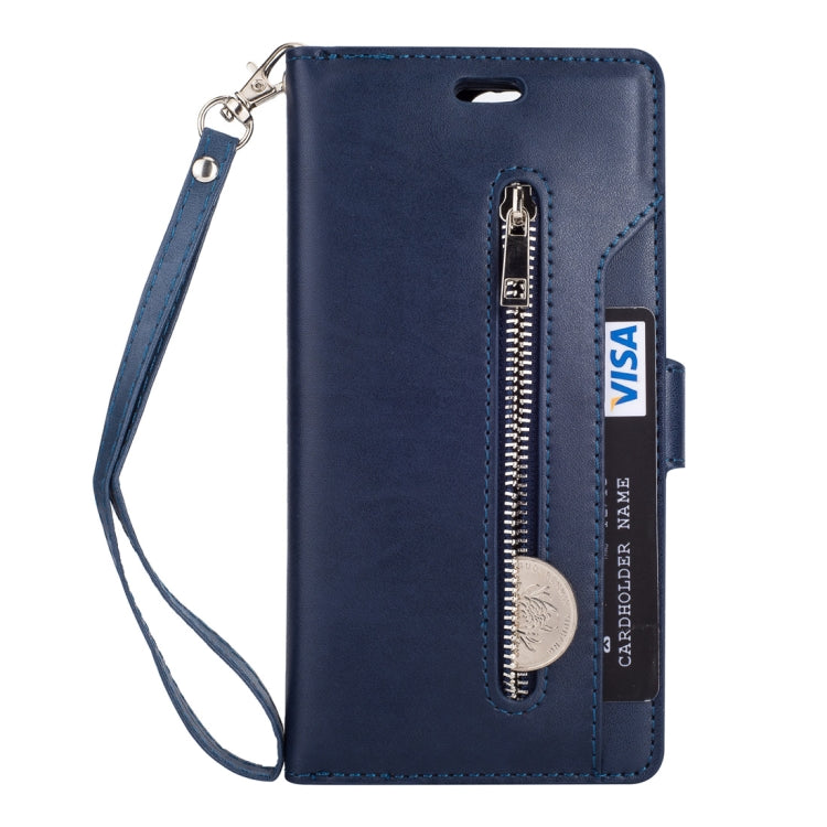 For Huawei Mate 10 Lite / Maimang 6 Multifunctional Zipper Horizontal Flip Leather Case with Holder & Wallet & 9 Card Slots & Lanyard