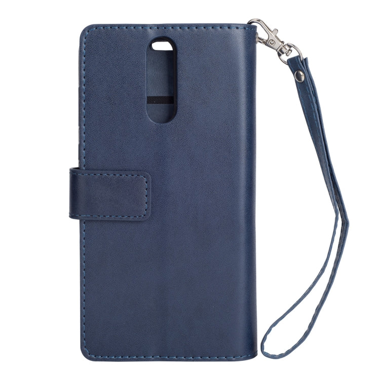 For Huawei Mate 10 Lite / Maimang 6 Multifunctional Zipper Horizontal Flip Leather Case with Holder & Wallet & 9 Card Slots & Lanyard