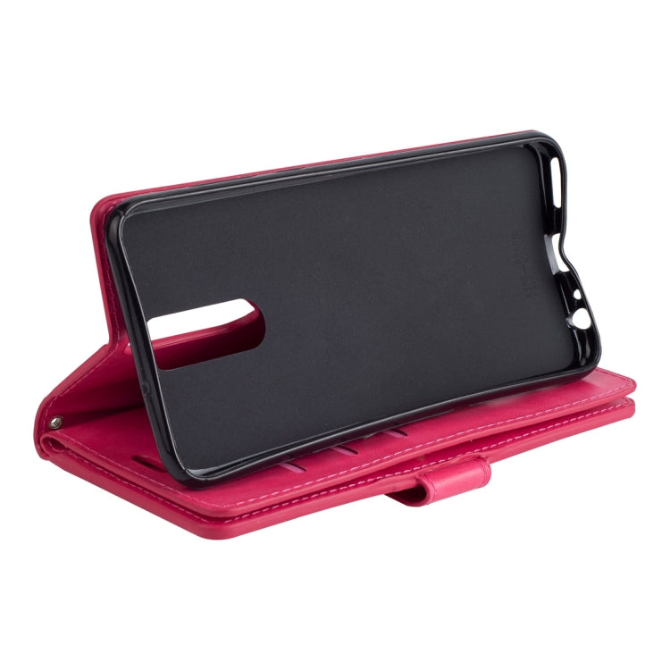 For Huawei Mate 10 Lite / Maimang 6 Multifunctional Zipper Horizontal Flip Leather Case with Holder & Wallet & 9 Card Slots & Lanyard