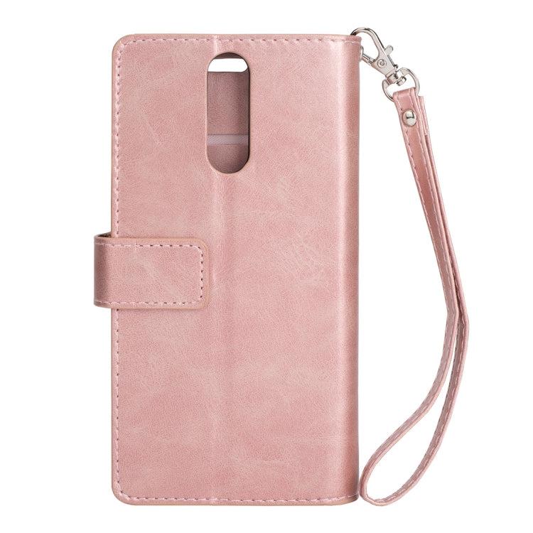 For Huawei Mate 10 Lite / Maimang 6 Multifunctional Zipper Horizontal Flip Leather Case with Holder & Wallet & 9 Card Slots & Lanyard