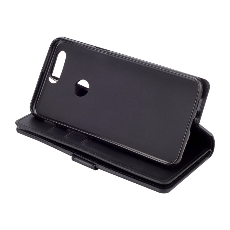 For OnePlus 5T Multifunctional Zipper Horizontal Flip Leather Case with Holder & Wallet & 9 Card Slots & Lanyard