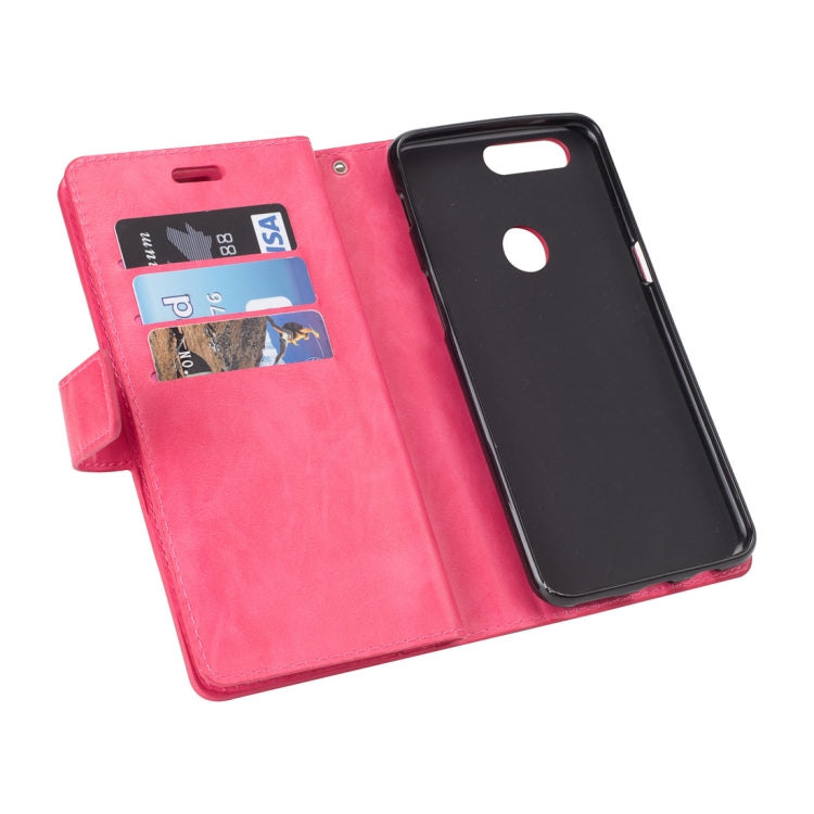 For OnePlus 5T Multifunctional Zipper Horizontal Flip Leather Case with Holder & Wallet & 9 Card Slots & Lanyard