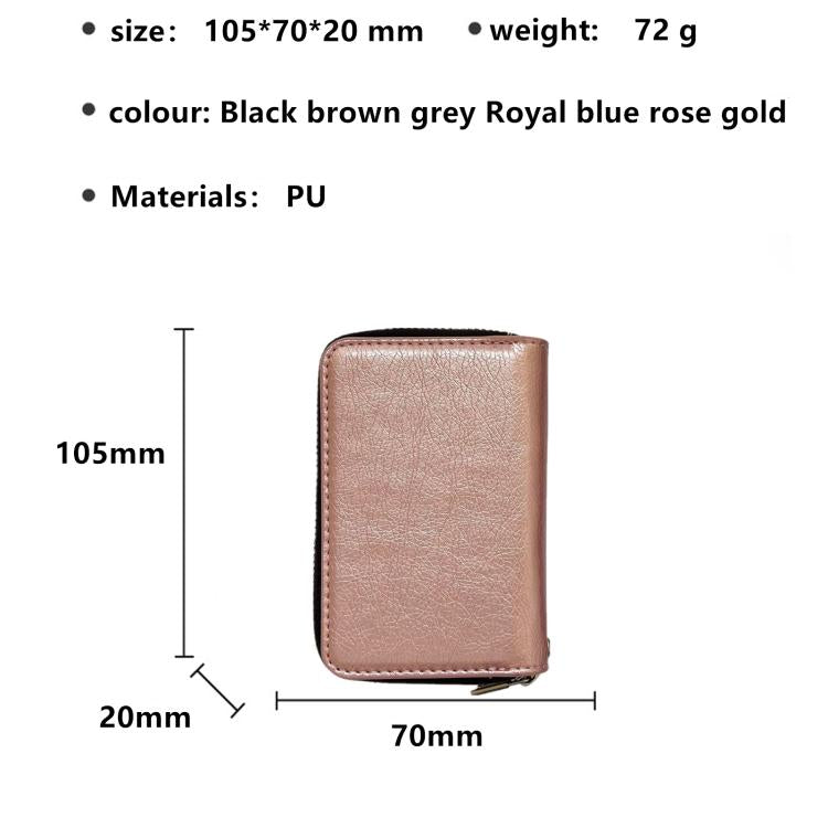 For iPhone 17 Pro Max Solid Color Zipper 11-Card Slots Bag Phone Case with Lanyard