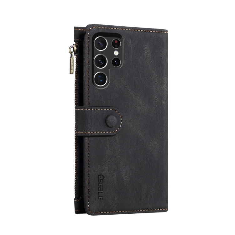 For Samsung Galaxy S25 Ultra 5G ESEBLE Retro Frosted RFID Flip Leather Phone Case