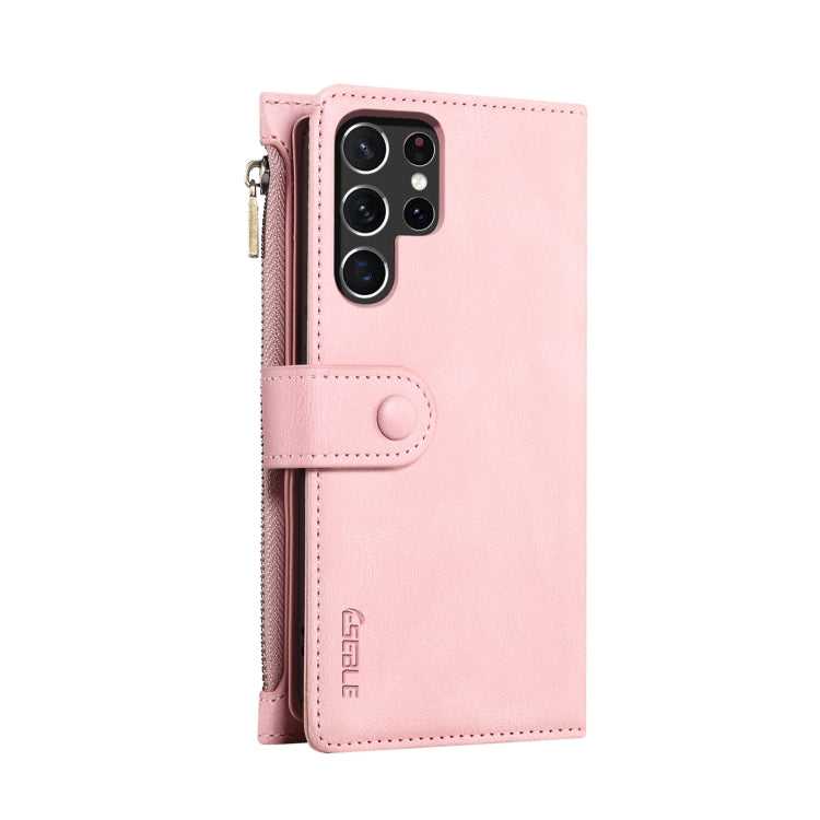 For Samsung Galaxy S25 Ultra 5G ESEBLE Retro Frosted RFID Flip Leather Phone Case