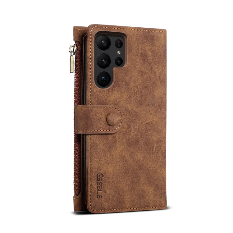 For Samsung Galaxy S24 Ultra 5G ESEBLE Retro Frosted RFID Flip Leather Phone Case