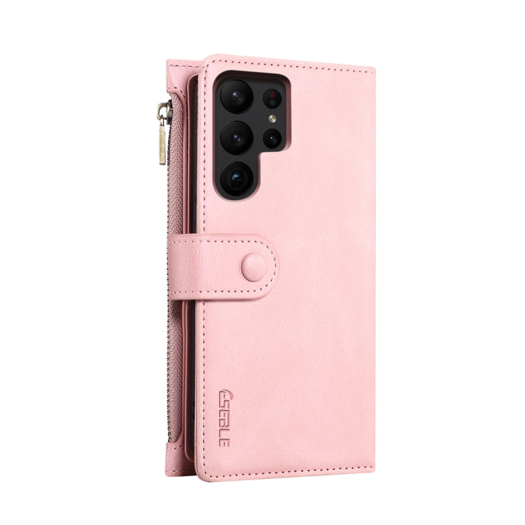For Samsung Galaxy S24 Ultra 5G ESEBLE Retro Frosted RFID Flip Leather Phone Case