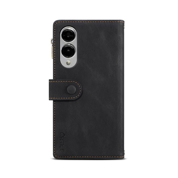 For Samsung Galaxy S25 Edge 5G ESEBLE Retro Frosted RFID Flip Leather Phone Case