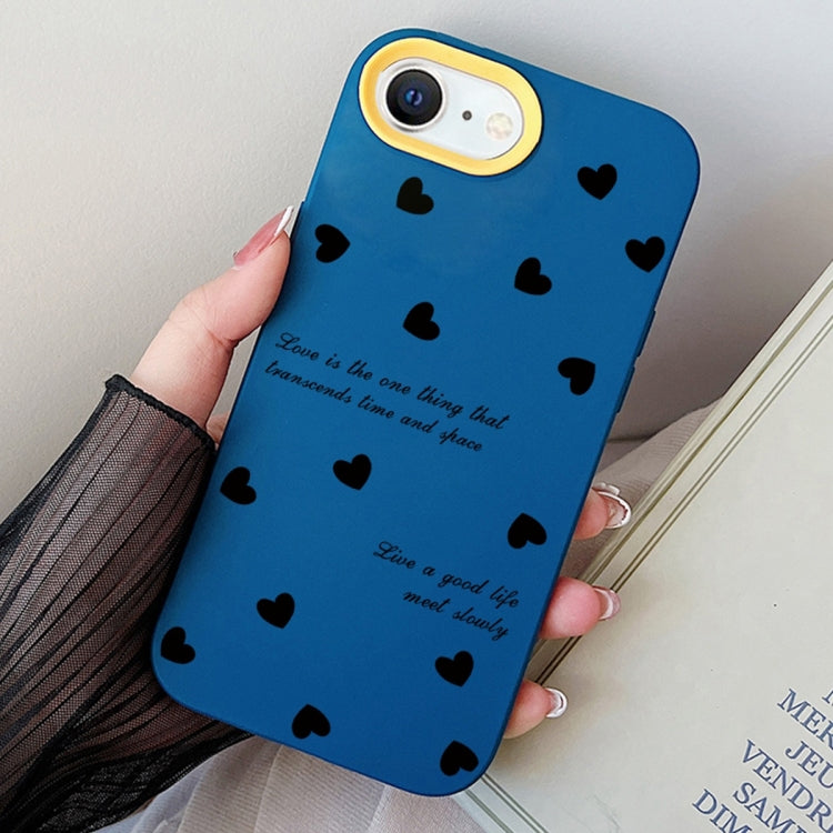For iPhone 7 / 8 / SE 2022 Love Hearts PC Hybrid TPU Phone Case