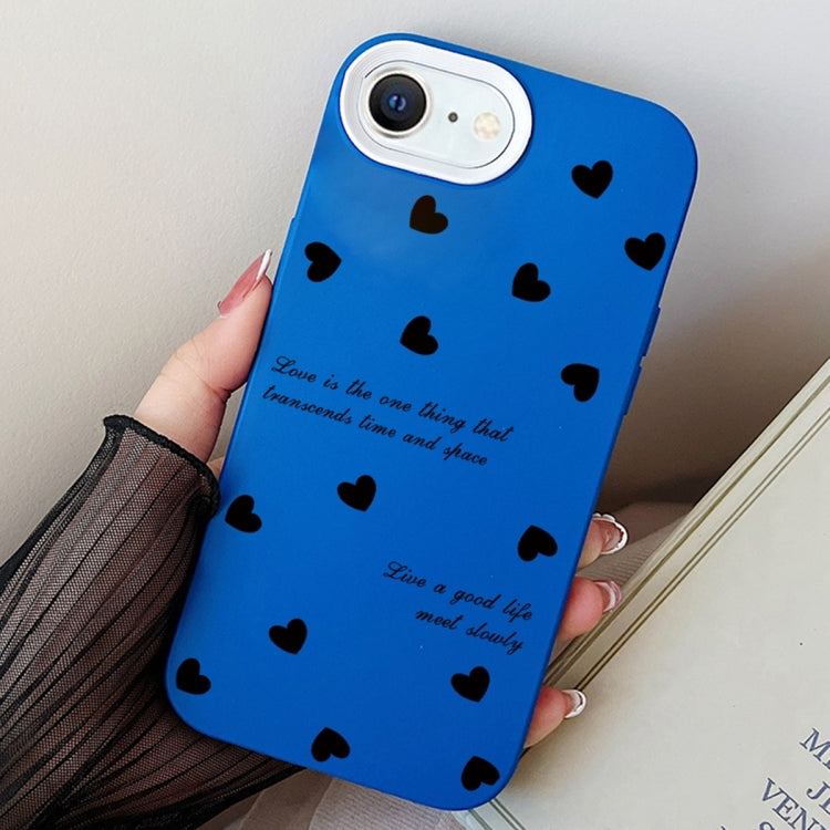 For iPhone 7 / 8 / SE 2022 Love Hearts PC Hybrid TPU Phone Case
