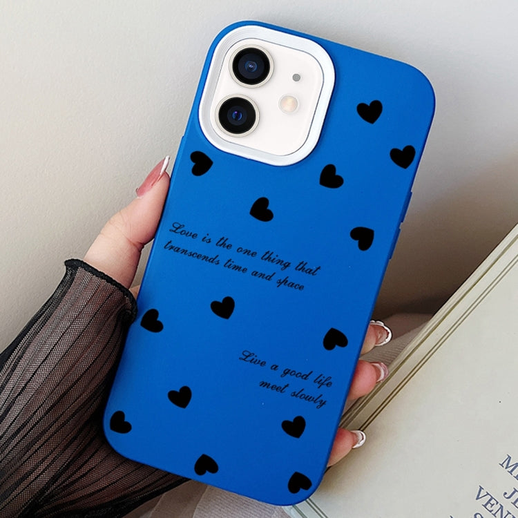 For iPhone 11 Love Hearts PC Hybrid TPU Phone Case