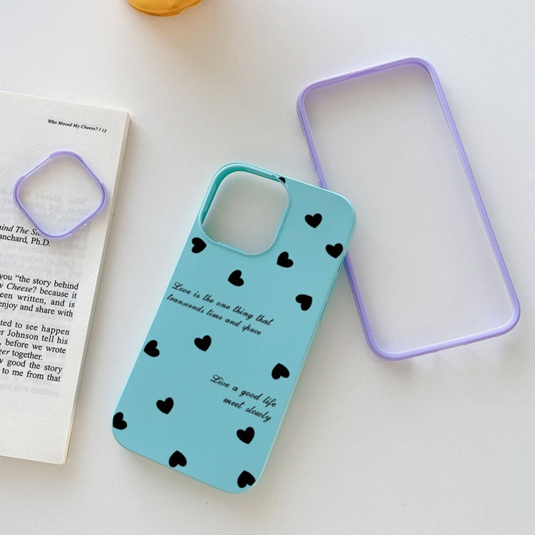 For iPhone 7 Plus / 8 Plus Love Hearts PC Hybrid TPU Phone Case