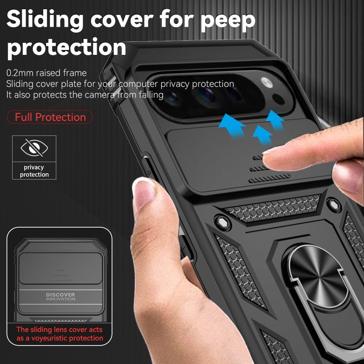 For Google Pixel 9 Pro Sliding Camshield Holder Phone Case