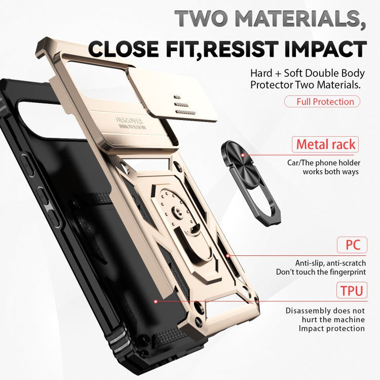 For Google Pixel 9 Pro Sliding Camshield Holder Phone Case