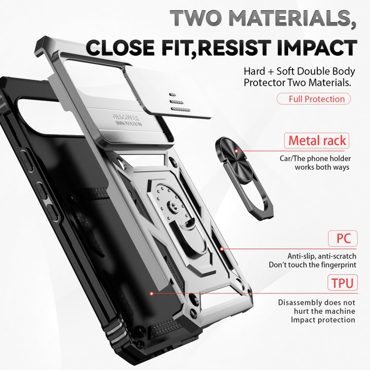 For Google Pixel 9 Pro Sliding Camshield Holder Phone Case