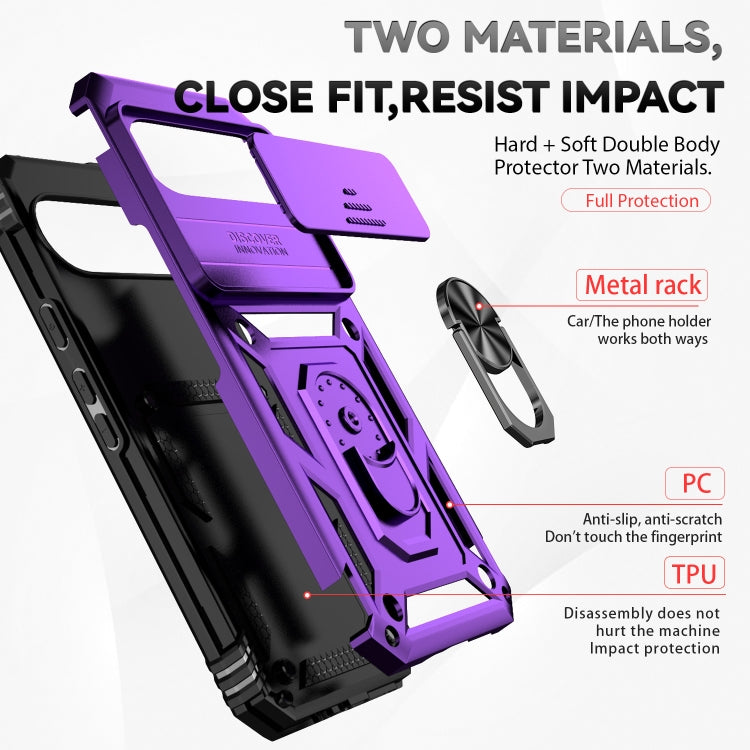 For Google Pixel 9 Pro Sliding Camshield Holder Phone Case