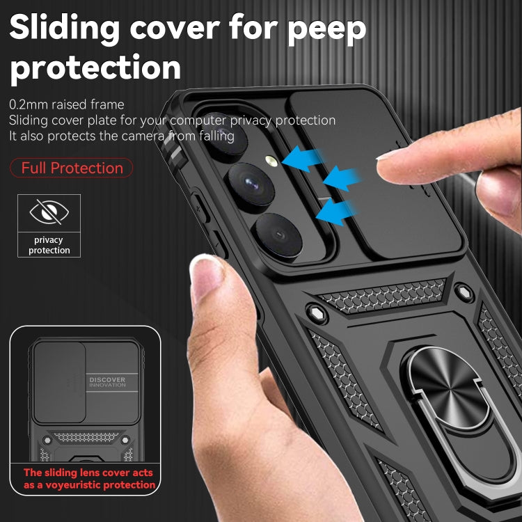 For Samsung Galaxy A55 5G Sliding Camshield Holder Phone Case