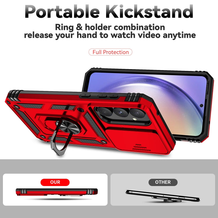 For Samsung Galaxy A55 5G Sliding Camshield Holder Phone Case