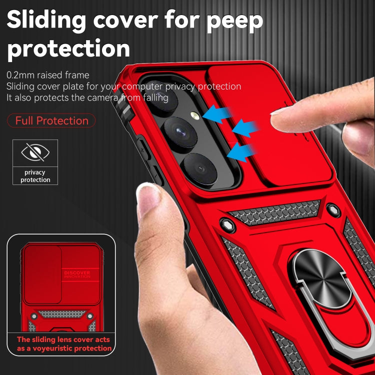 For Samsung Galaxy A55 5G Sliding Camshield Holder Phone Case