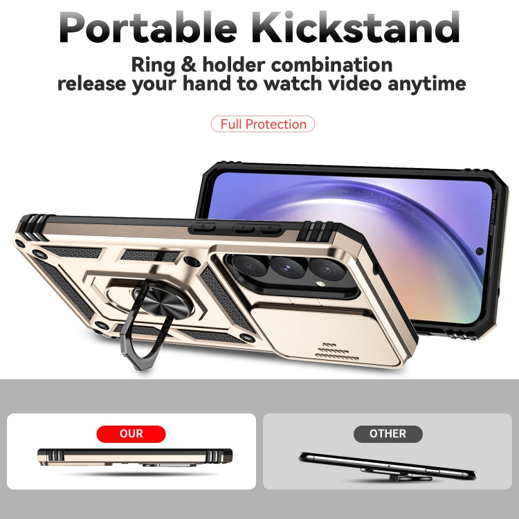 For Samsung Galaxy A55 5G Sliding Camshield Holder Phone Case