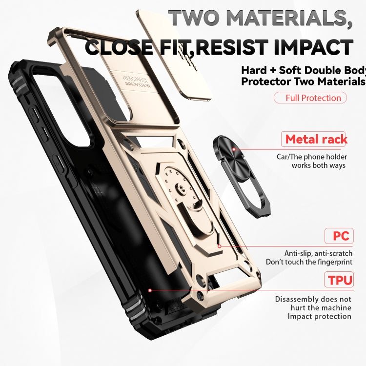 For Samsung Galaxy A55 5G Sliding Camshield Holder Phone Case