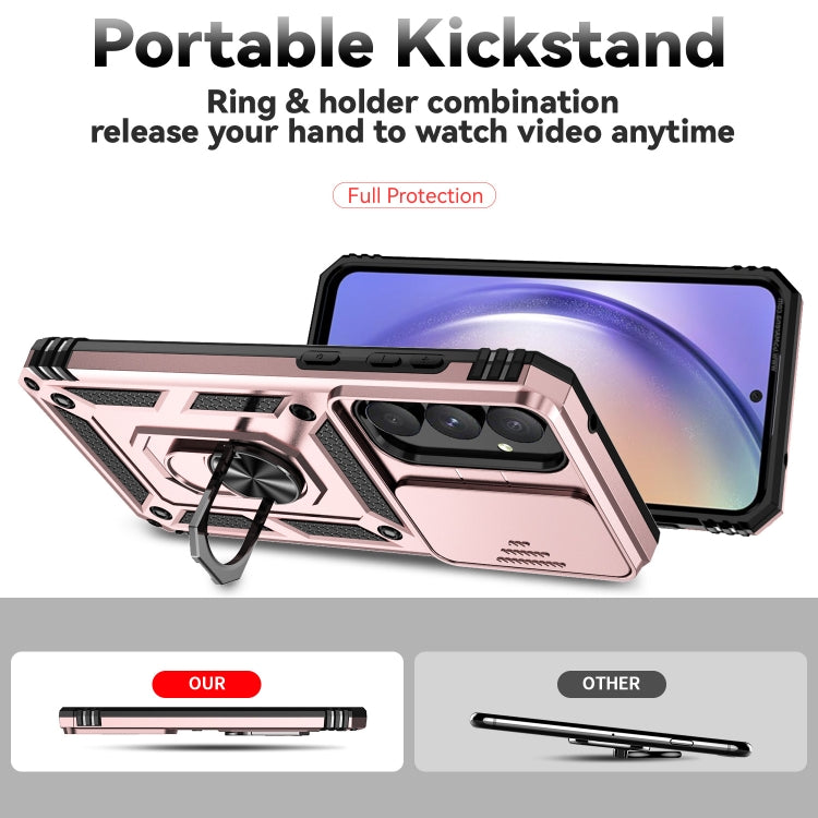For Samsung Galaxy A55 5G Sliding Camshield Holder Phone Case