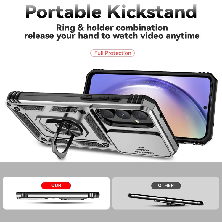 For Samsung Galaxy A55 5G Sliding Camshield Holder Phone Case