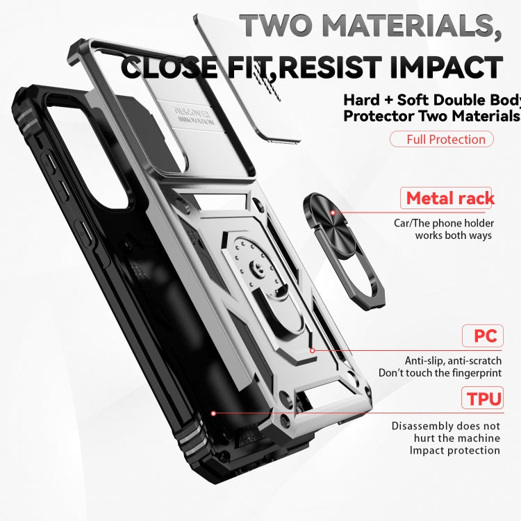 For Samsung Galaxy A55 5G Sliding Camshield Holder Phone Case
