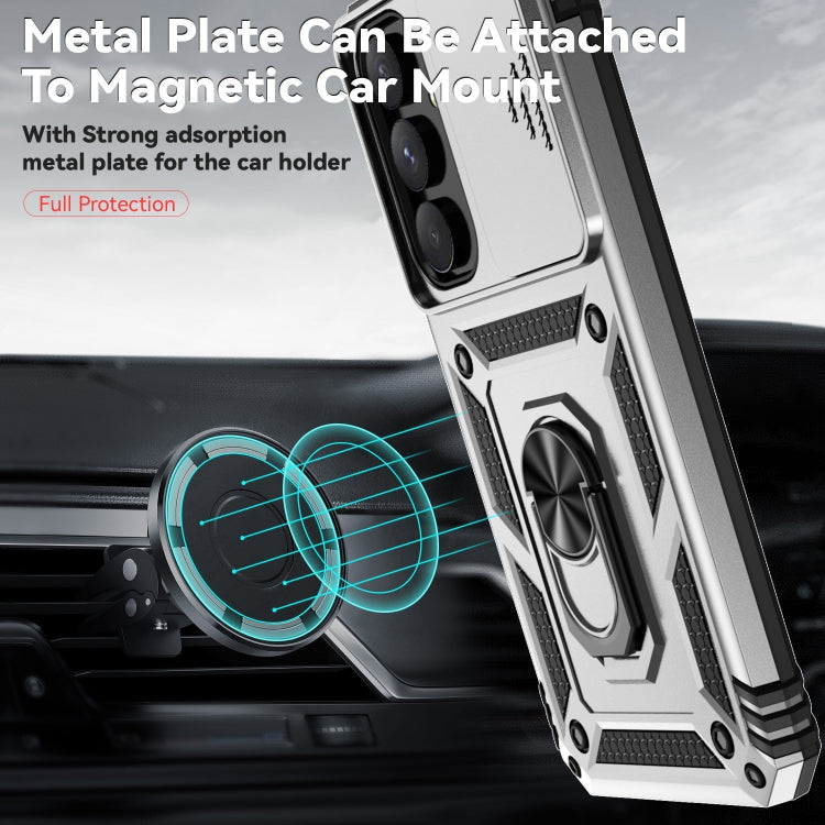 For Samsung Galaxy A55 5G Sliding Camshield Holder Phone Case