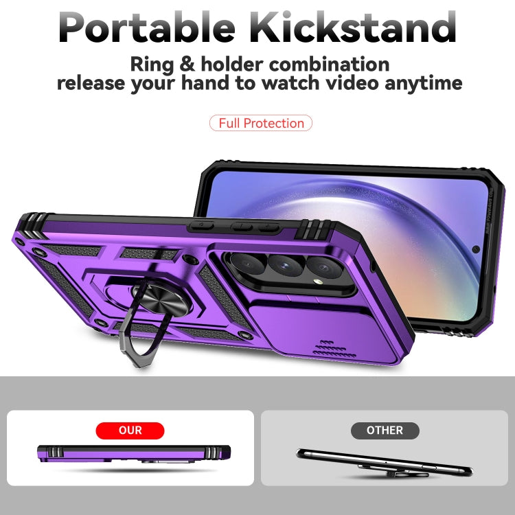 For Samsung Galaxy A55 5G Sliding Camshield Holder Phone Case