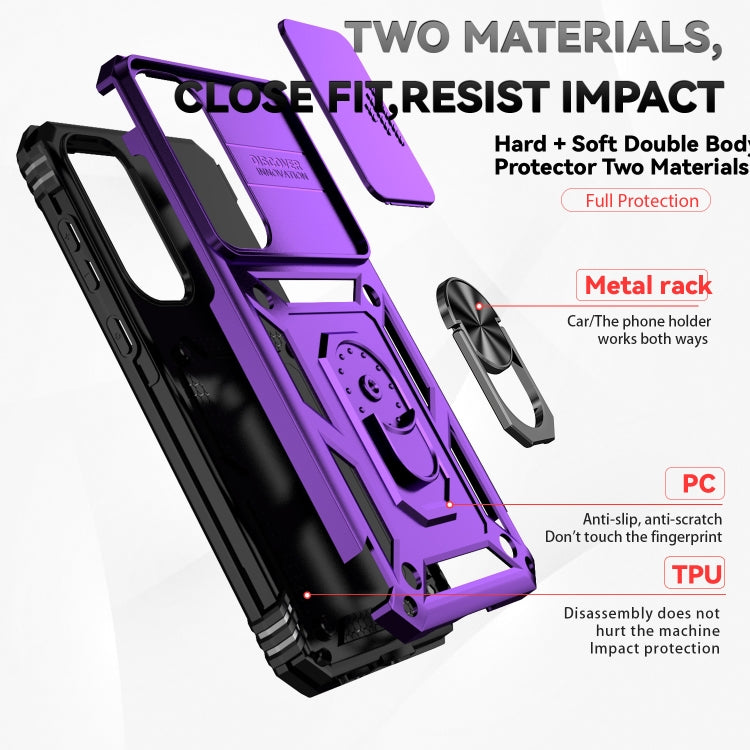 For Samsung Galaxy A55 5G Sliding Camshield Holder Phone Case