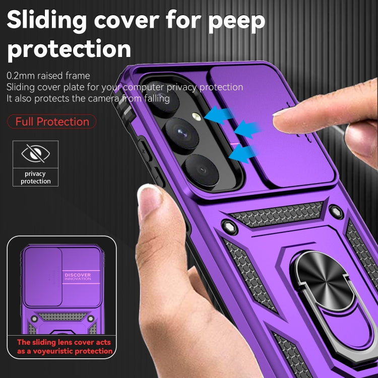 For Samsung Galaxy A55 5G Sliding Camshield Holder Phone Case