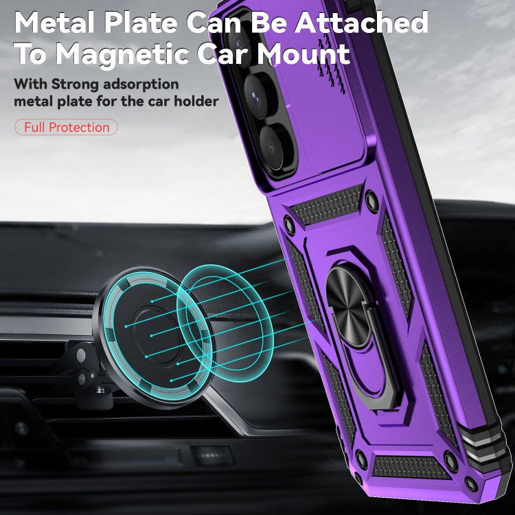 For Samsung Galaxy A55 5G Sliding Camshield Holder Phone Case