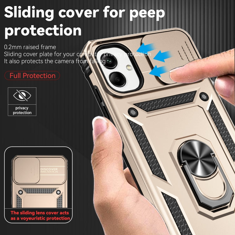 For Samsung Galaxy A05 Sliding Camshield Holder Phone Case
