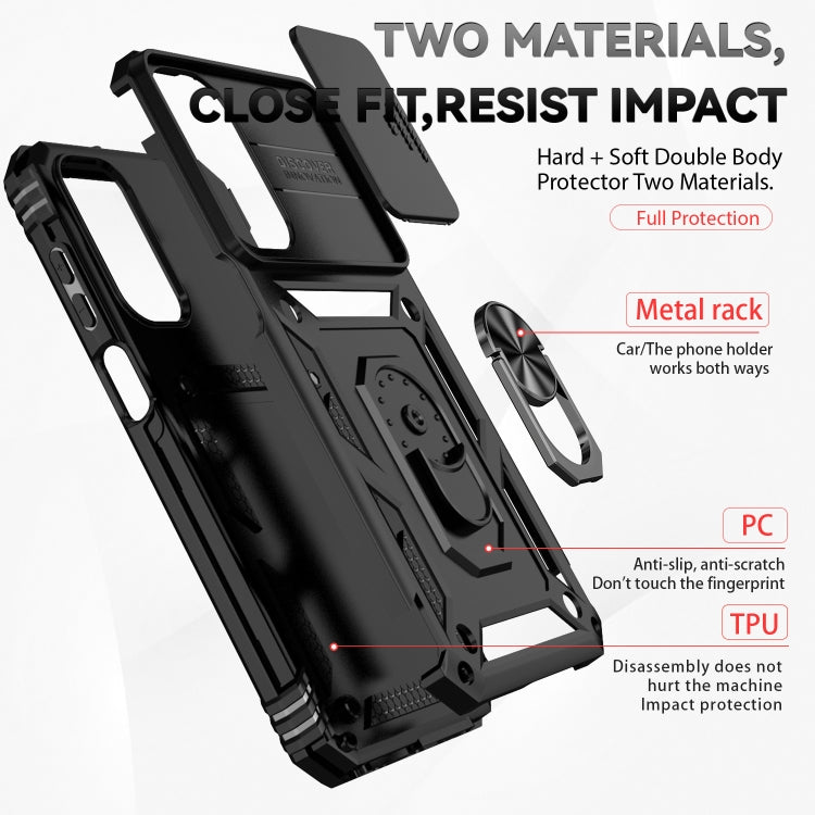 For Samsung Galaxy A15 Sliding Camshield Holder Phone Case